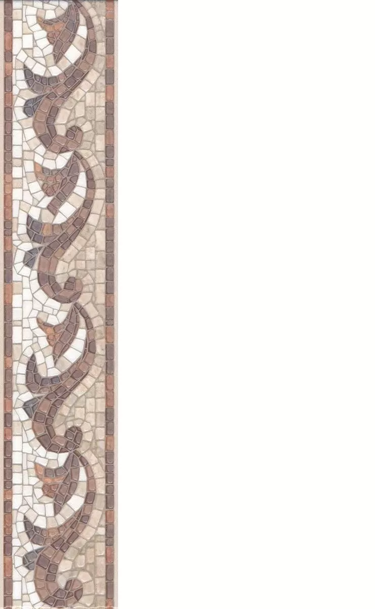 Керамическая плитка Kerama Marazzi Пантеон Бордюр A233 лаппатированный 7.7x40 Комбинированный