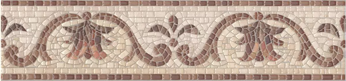 Керамогранит Kerama Marazzi Пантеон лапп. бор. пол. 9.6x40.2 Комбинированный