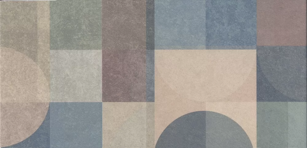 Керамическая плитка Kerama Marazzi Чементо Бордюр матовый обрезной 14.5x30 Комбинированный