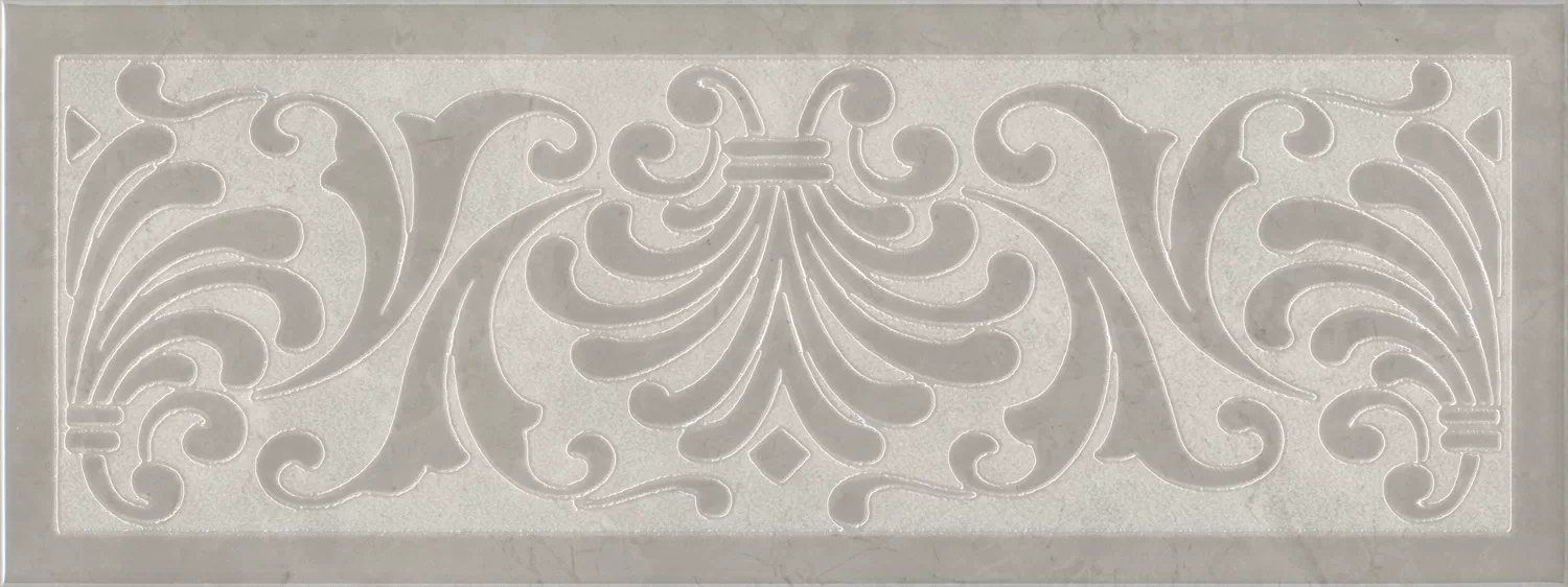Керамическая плитка Kerama Marazzi Монсанту Декор 1 серый светлый 15х40 Серый