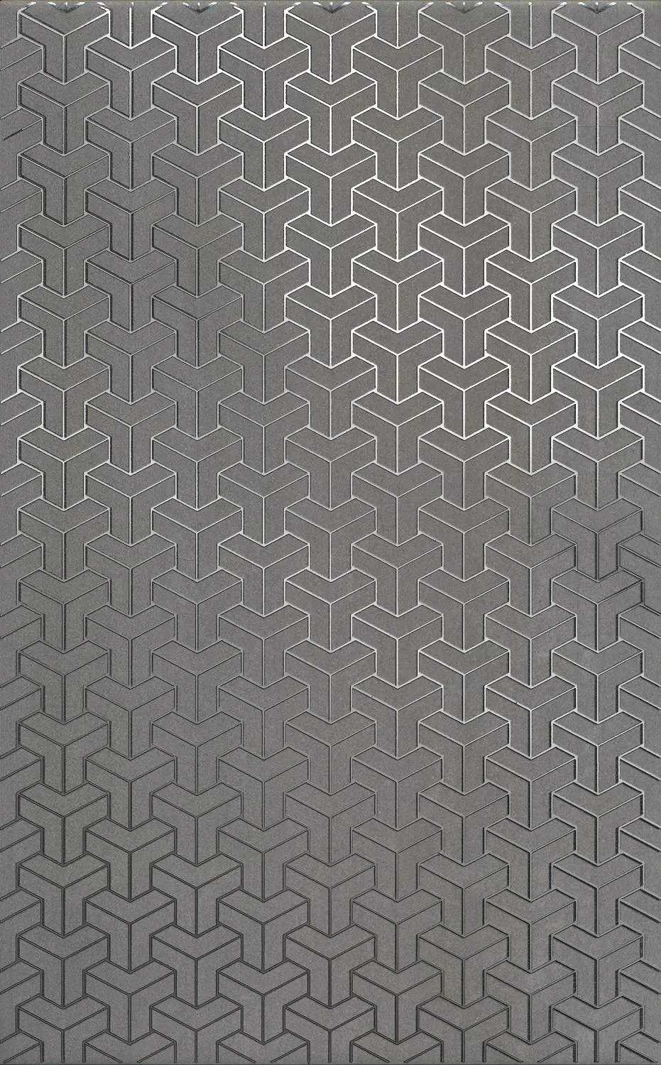 Керамическая плитка Kerama Marazzi Ломбардиа Декор серый темный 25x40 Серый