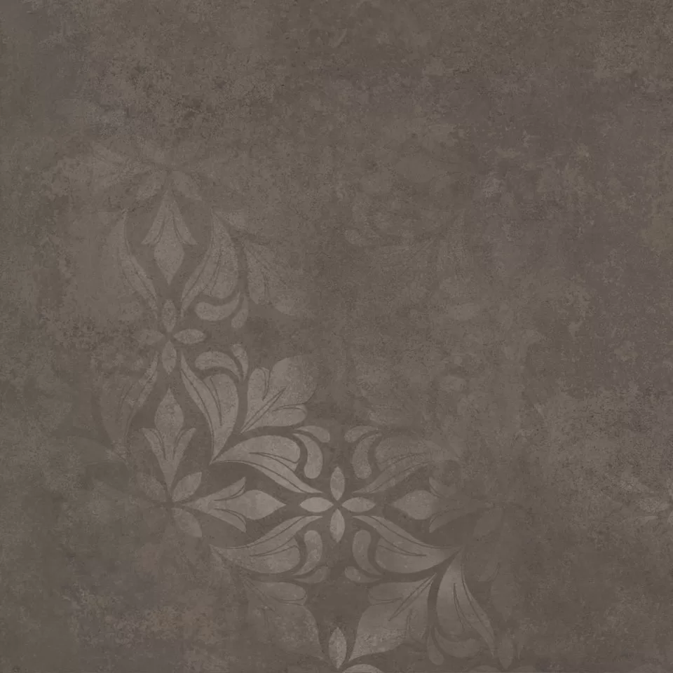Керамогранит Kerama Marazzi Хадду коричневый матовый декорированный 40,2x40,2x0,8 Коричневый