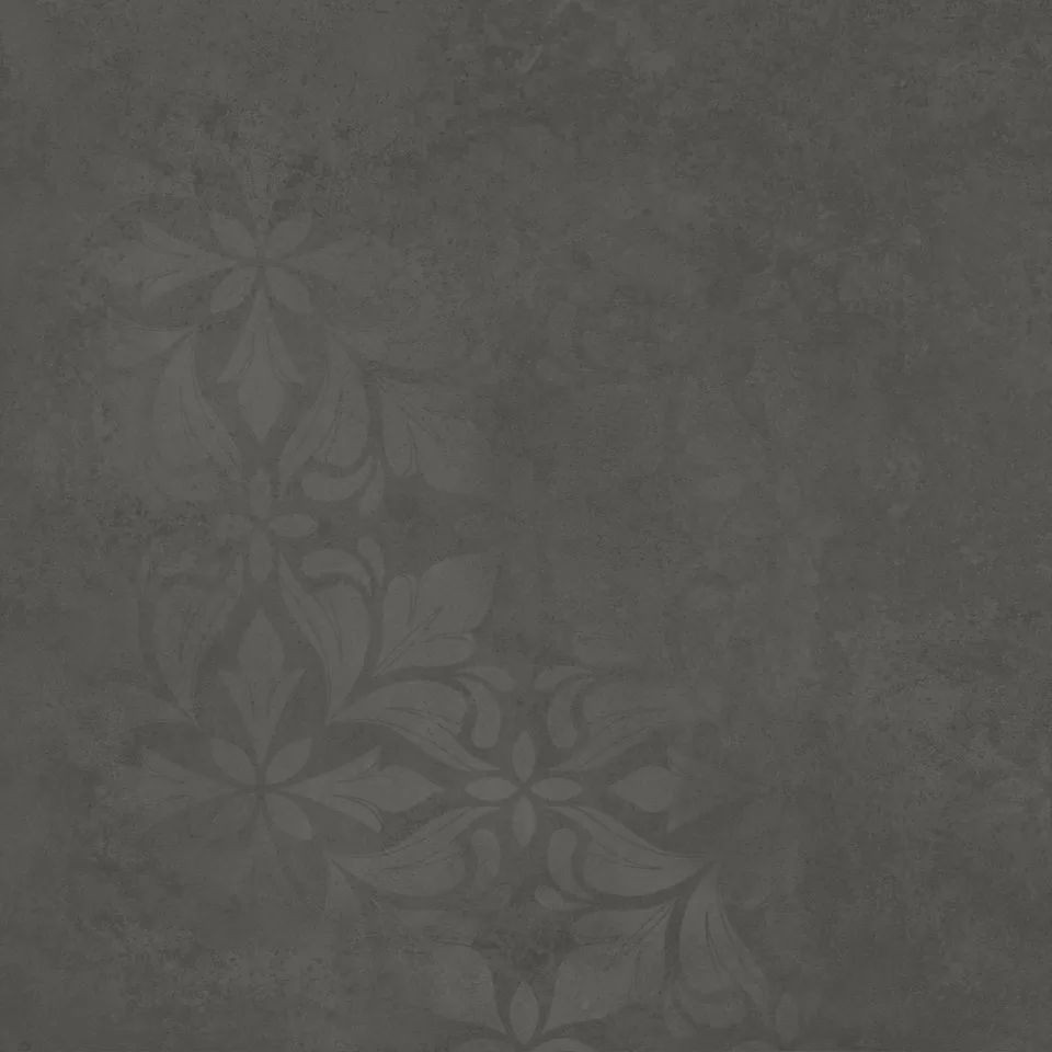 Керамогранит Kerama Marazzi Хадду серый тёмный матовый декорированный 40,2x40,2x0,8 Серый