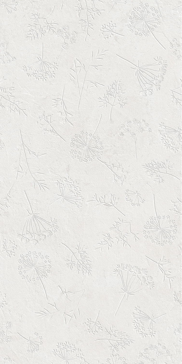 Керамическая плитка Kerama Marazzi Гране 2 белый матовый структура обрезной 40x80x1 Белый