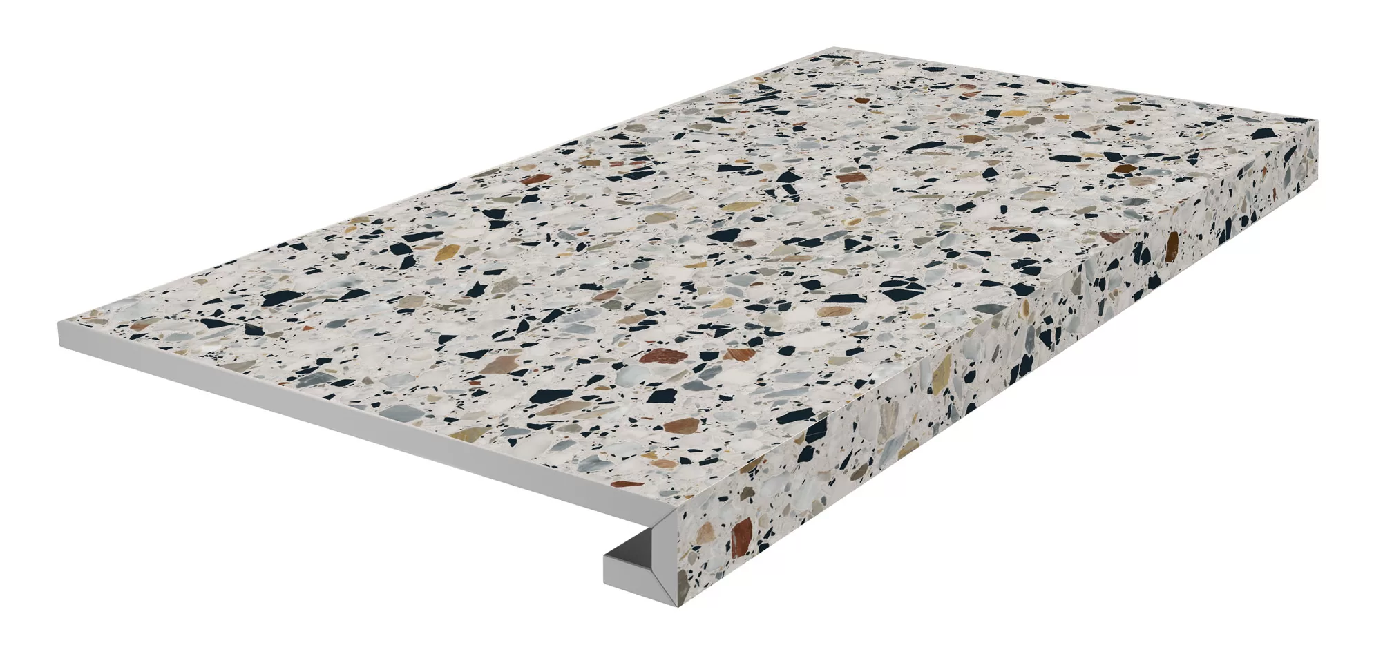 Ступени Kerama Marazzi Бричиола Ступень фронтальная клееная белый матовый обрезной 33x60x0,9 Белый