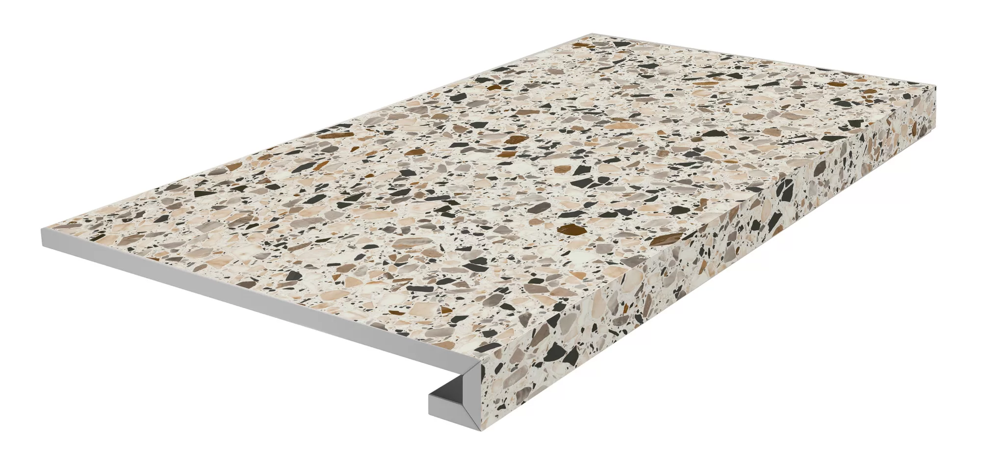 Ступени Kerama Marazzi Бричиола Ступень фронтальная клееная Бричиола бежевый светлый матовый обрезной 33x60x0,9 Бежевый