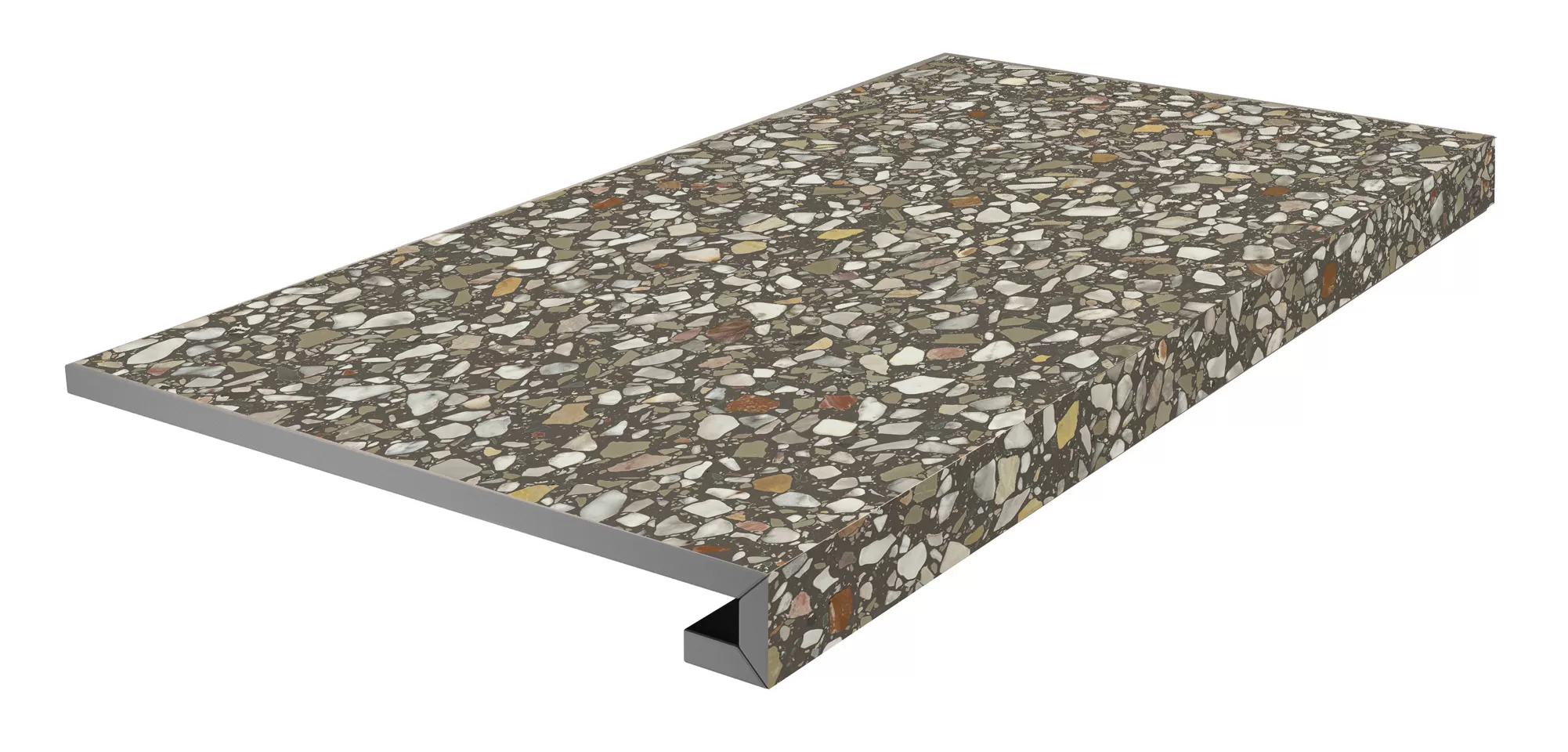 Ступени Kerama Marazzi Бричиола Ступень фронтальная клееная коричневый матовый обрезной 33x60x0,9 Коричневый