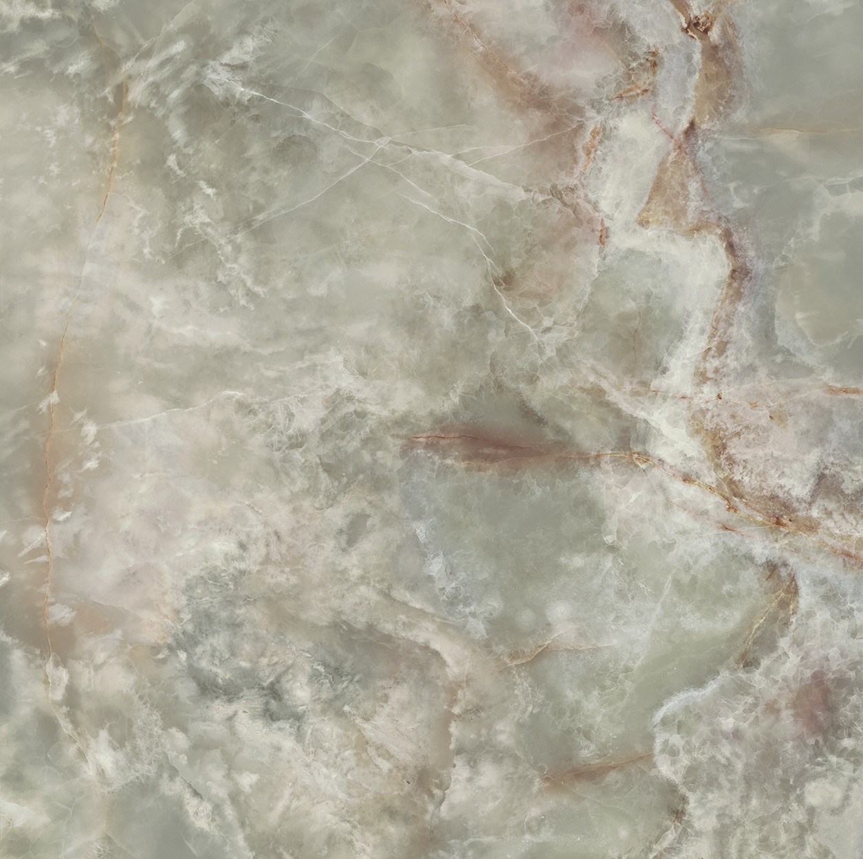 Керамогранит Kerama Marazzi Сен-Тропе зелёный светлый лаппатированный обрезной 60x60x0,9 Зеленый
