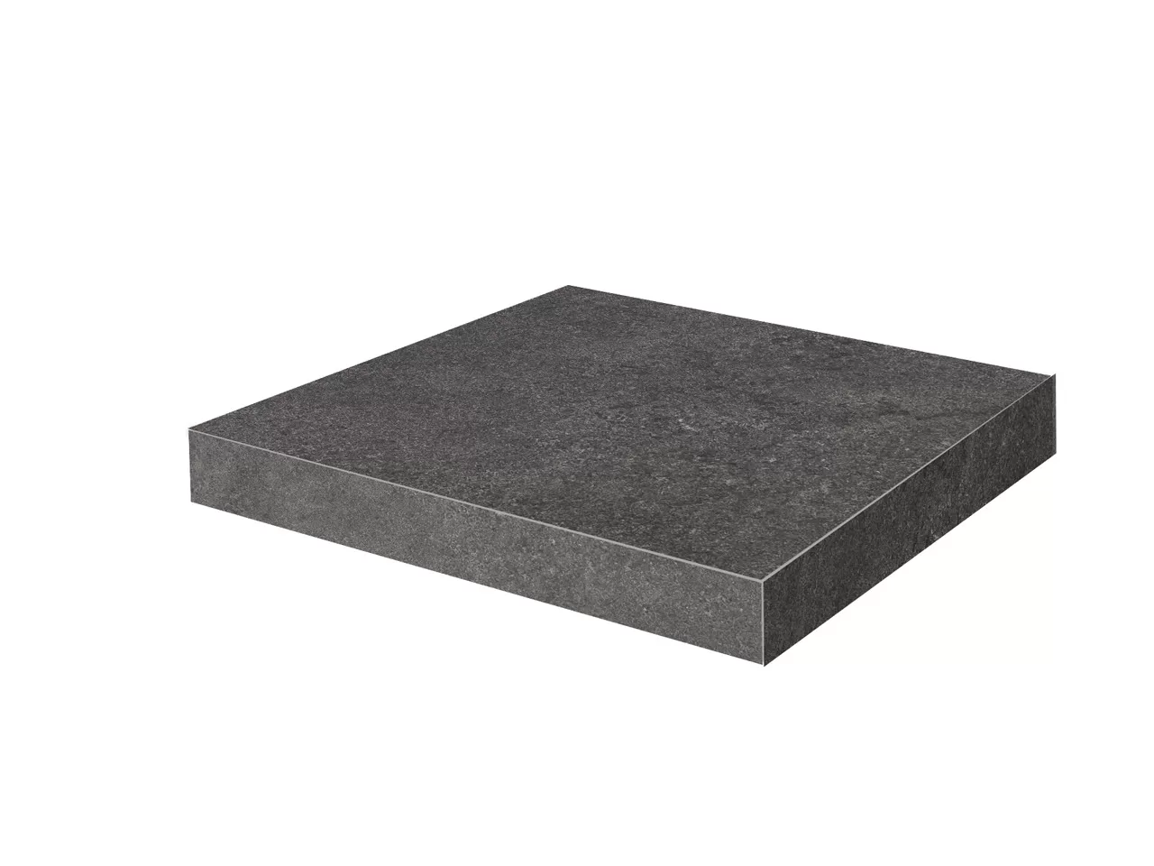 Ступени Kerama Marazzi Портленд Ступень угловая клееная антрацит матовый обрезной 33x33x0,9 Антрацит