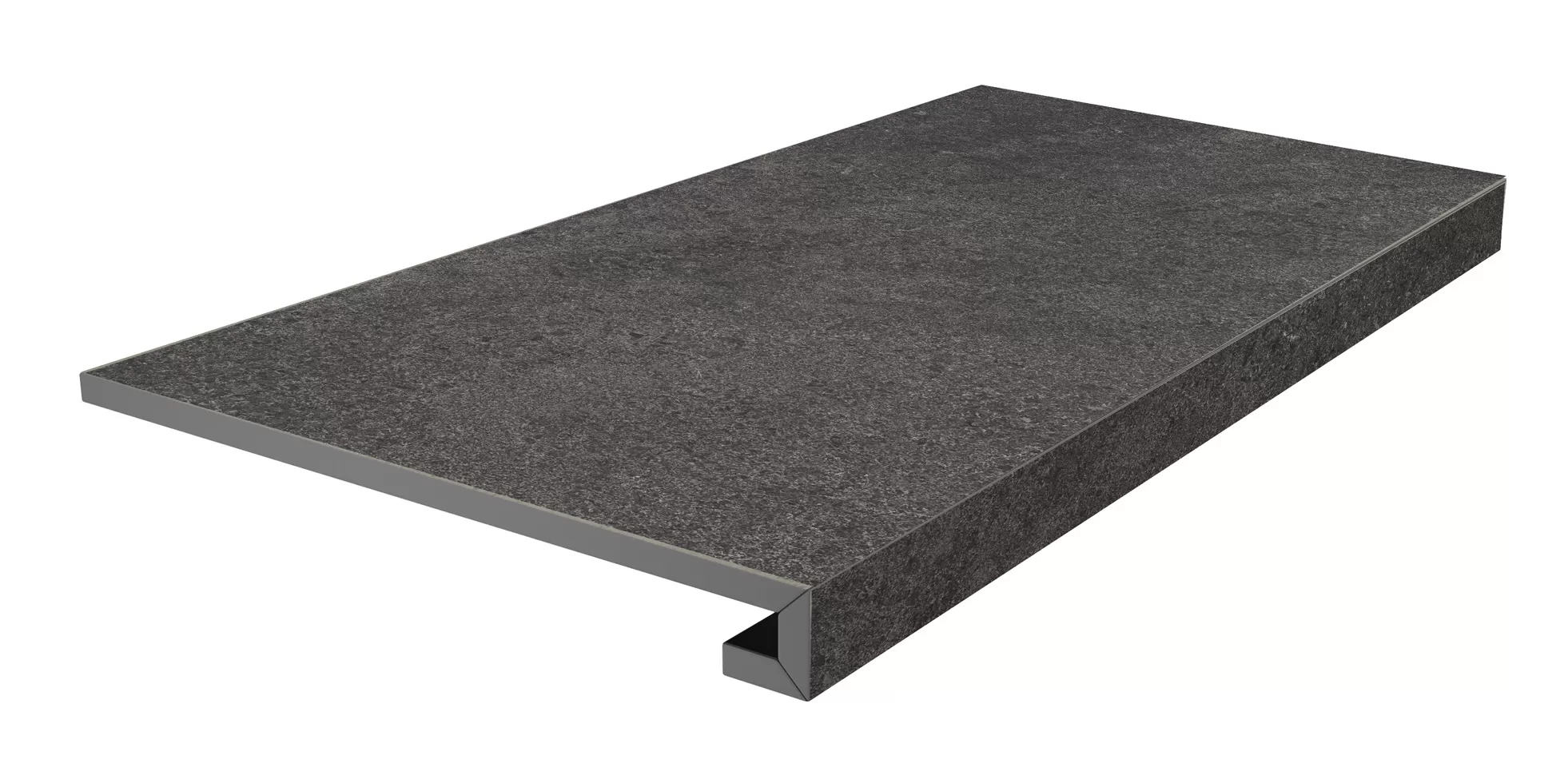 Ступени Kerama Marazzi Портленд Ступень фронтальная клееная антрацит матовый обрезной 33x80x0,9 Антрацит