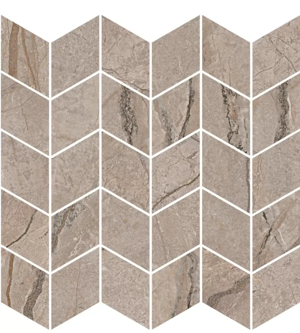 Керамическая плитка Kerama Marazzi Ифран Декор мозаичный бежевый светлый глянцевый обрезной 30x31,2x0,9 Бежевый, фото 5