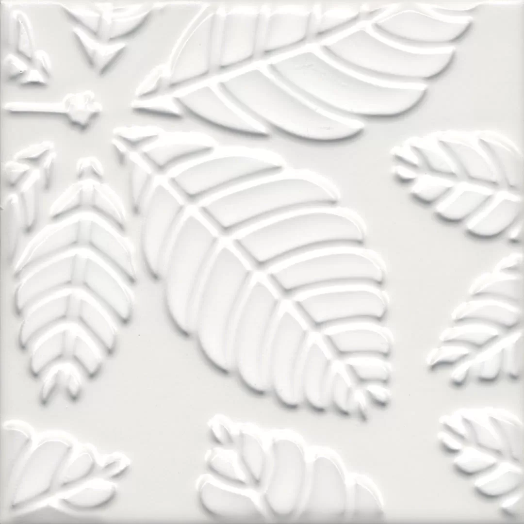 Керамическая плитка Kerama Marazzi Агдаль Декор 1 белый матовый структура 15x15x0,9 Белый