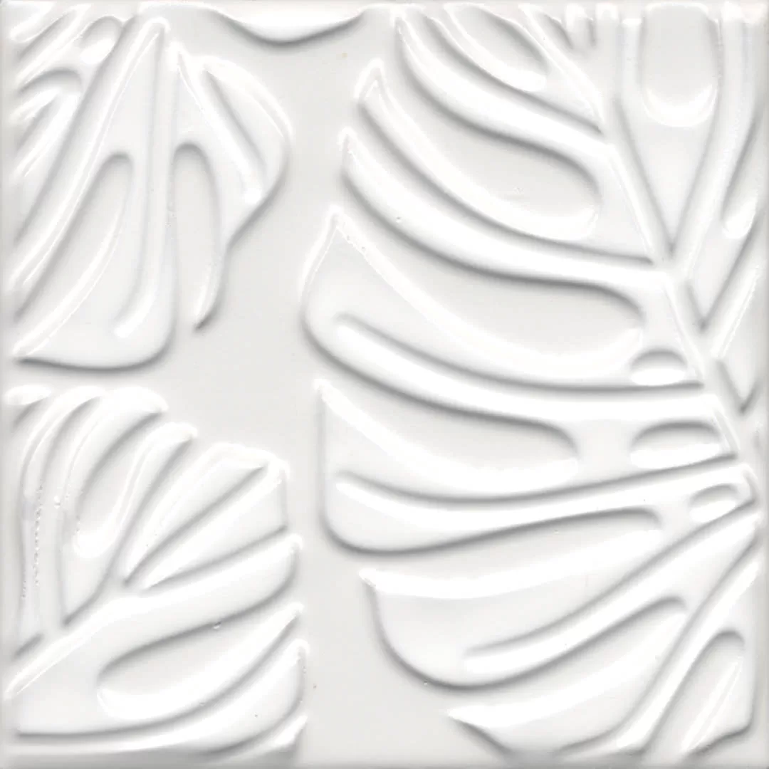 Керамическая плитка Kerama Marazzi Агдаль Декор 2 белый матовый структура 15x15x0,9 Белый