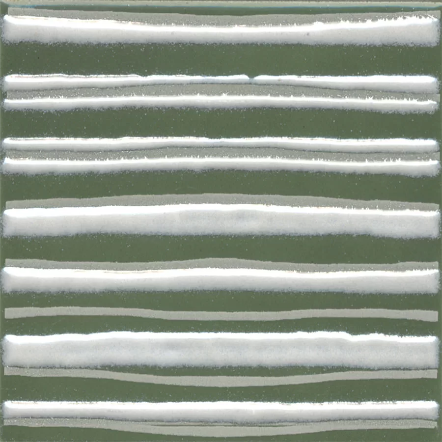 Керамическая плитка Kerama Marazzi Бахия Декор 3 зелёный глянцевый 9,8x9,8x0,7 Зеленый