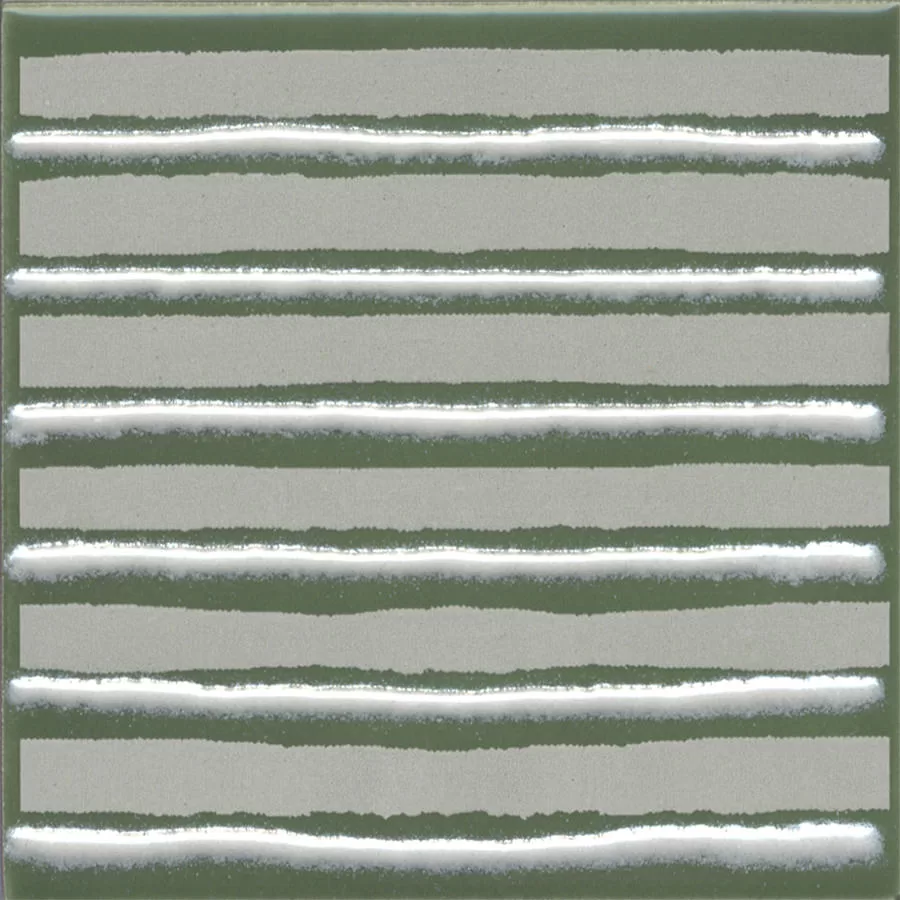 Керамическая плитка Kerama Marazzi Бахия Декор 4 зелёный глянцевый 9,8x9,8x0,7 Зеленый