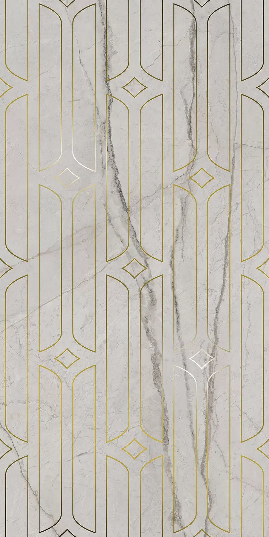 Керамическая плитка Kerama Marazzi Ифран Декор серый светлый глянцевый обрезной 60x119,5x0,9 Серый, фото 5