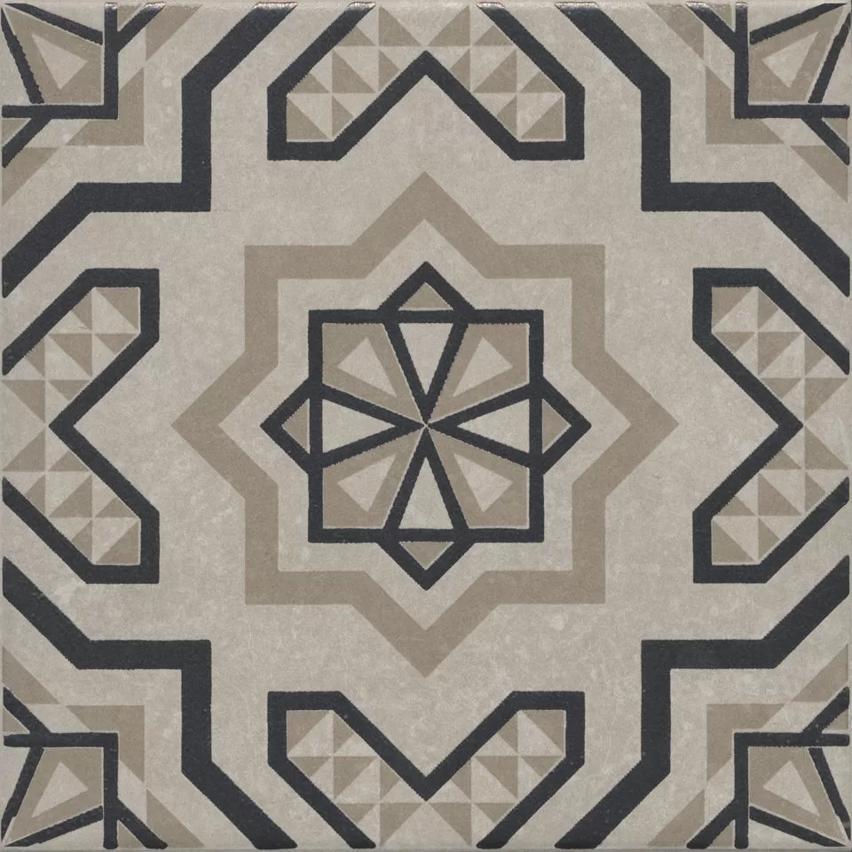 Керамогранит Kerama Marazzi Касабланка Декор серый светлый матовый 20x20x0,8 Серый
