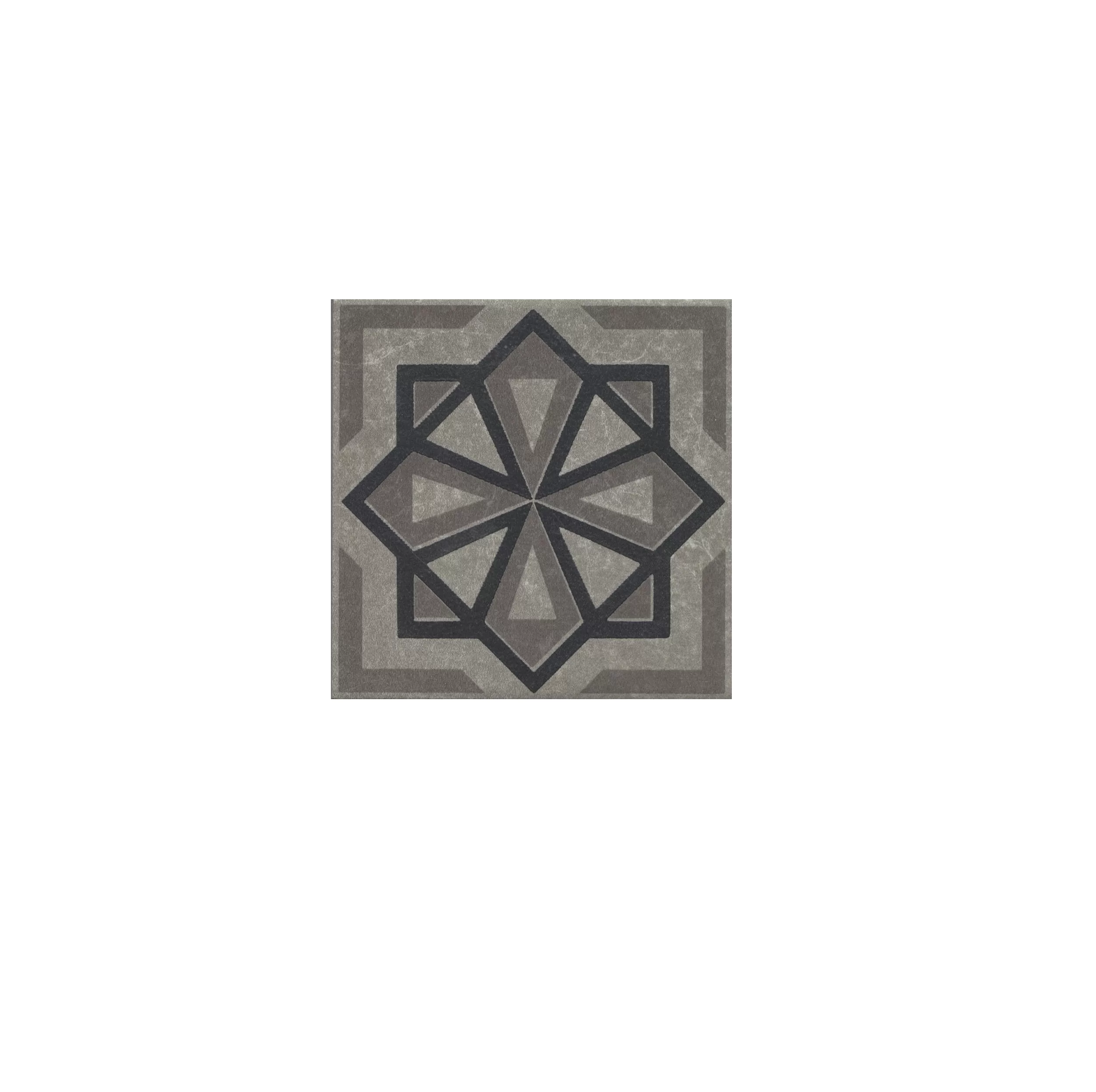 Керамическая плитка Kerama Marazzi Касабланка Декор серый матовый 9,8x9,8x0,7 Серый