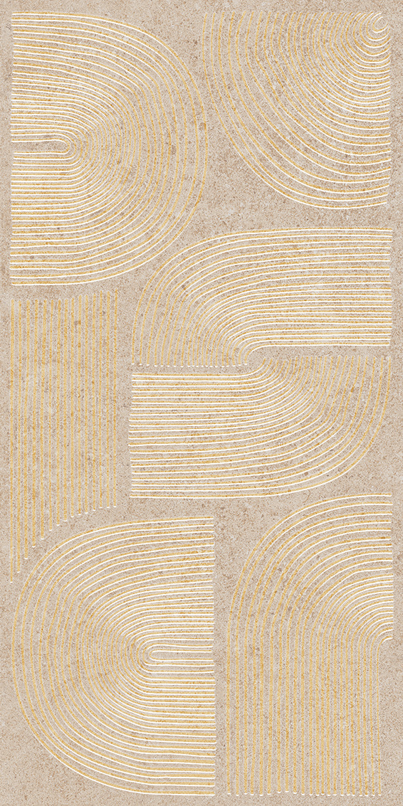 Декор бежевый матовый обрезной 30x60x0,9 Kerama Marazzi Руссильон Бежевый