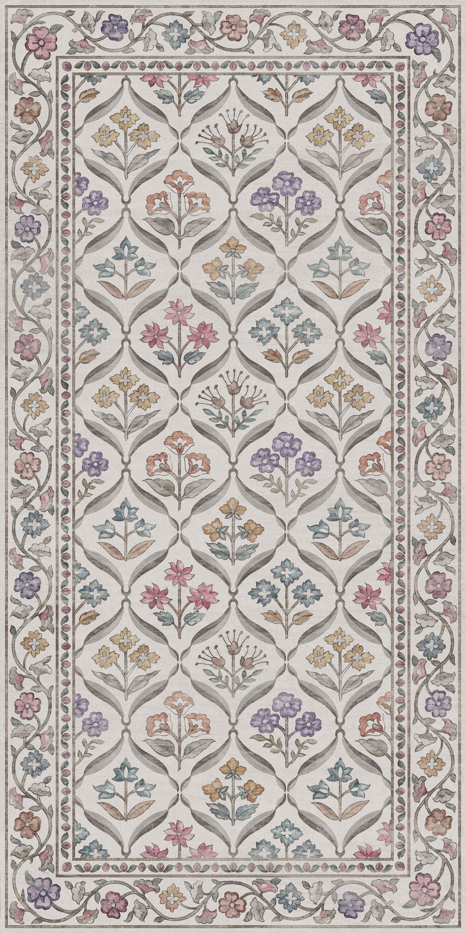 Керамогранит Kerama Marazzi Ковер Флер матовый обрезной 119,5x238,5x0,9 Комбинированный