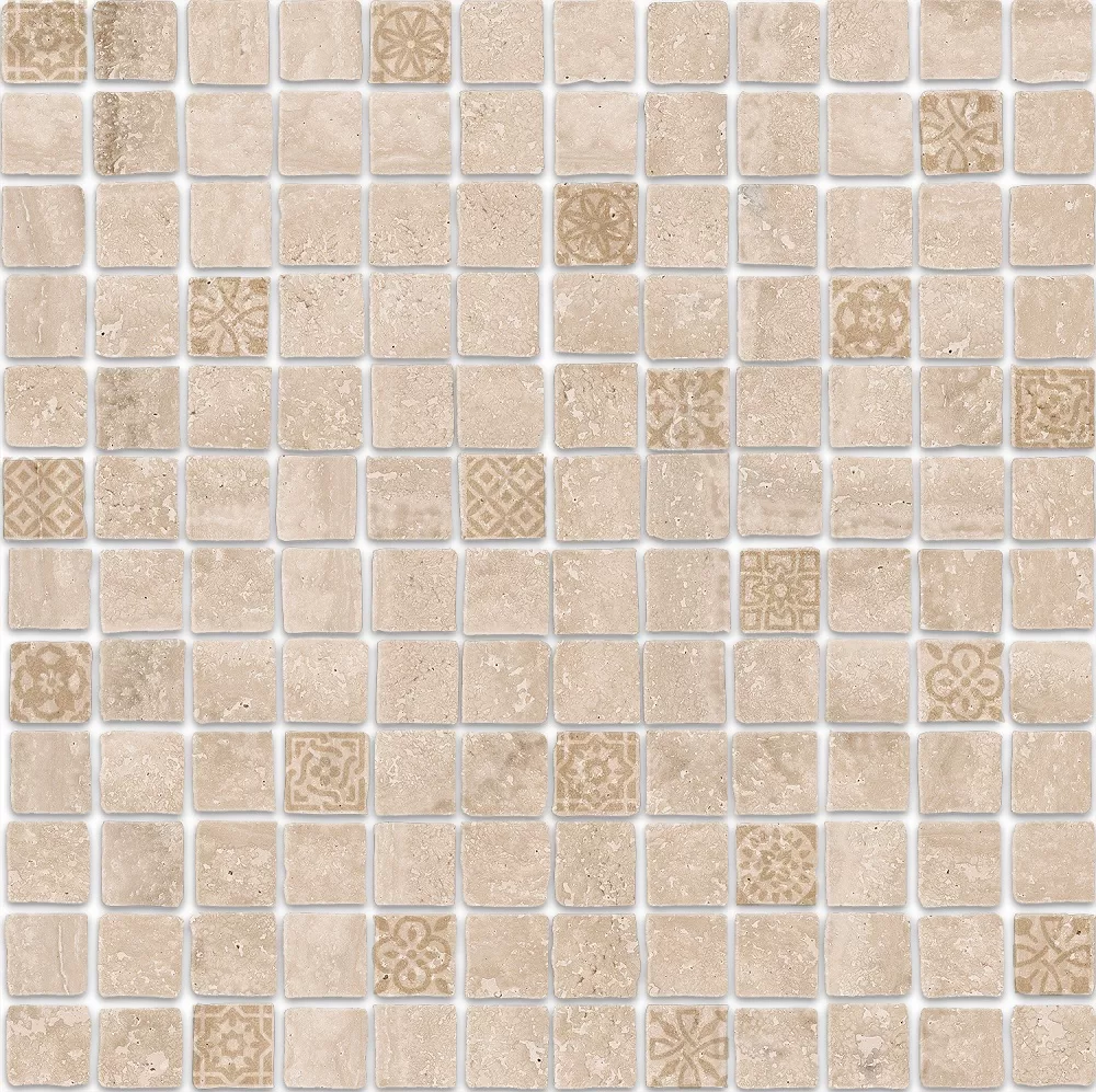Декор Антика 2 мозаичный бежевый светлый матовый 30х30 Kerama Marazzi Риальто Бежевый