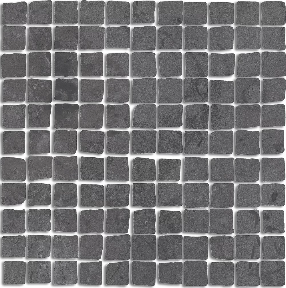 Декор Спакко мозаичный серый тёмный матовый 20x20 Kerama Marazzi Про Лаймстоун Серый