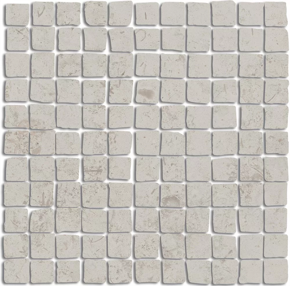 Декор Спакко мозаичный серый светлый матовый 20x20 Kerama Marazzi Про Лаймстоун Серый