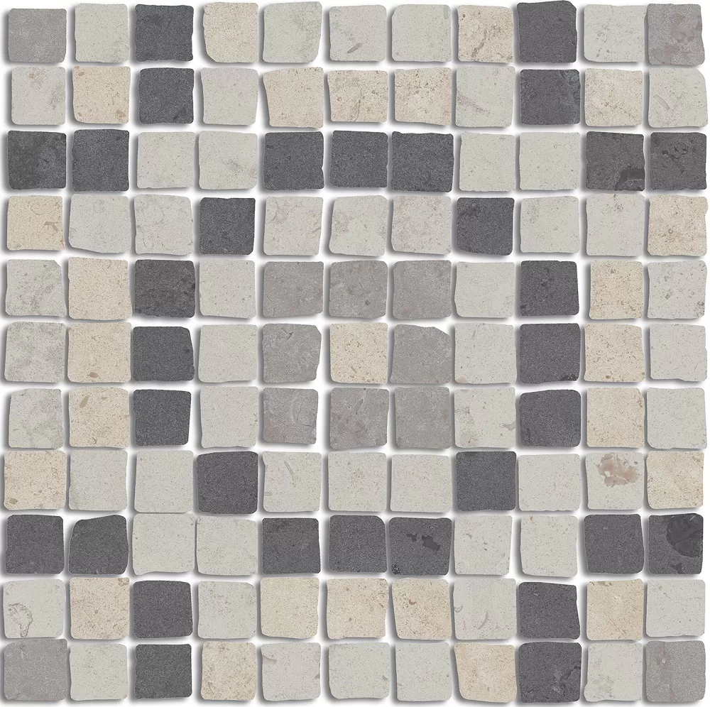 Декор Спакко 1 мозаичный матовый 20x20 Kerama Marazzi Про Лаймстоун Комбинированный