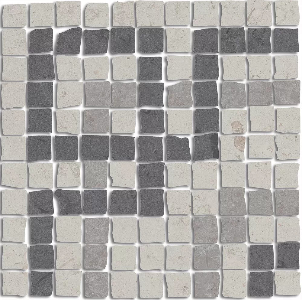 Декор Спакко 2 мозаичный матовый 20х20 Kerama Marazzi Про Лаймстоун Комбинированный
