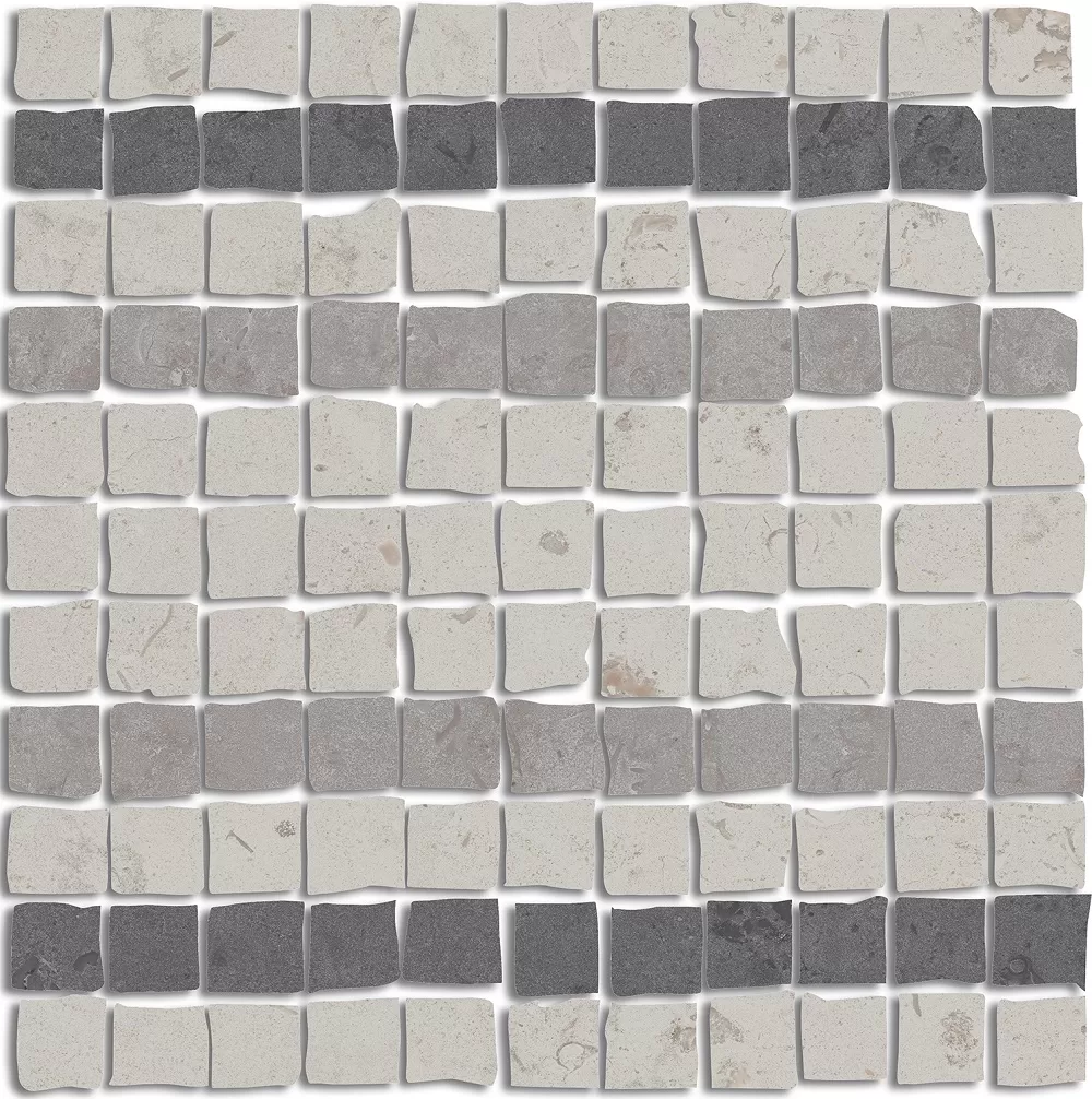Декор Спакко 3 мозаичный матовый 20x20 Kerama Marazzi Про Лаймстоун Комбинированный