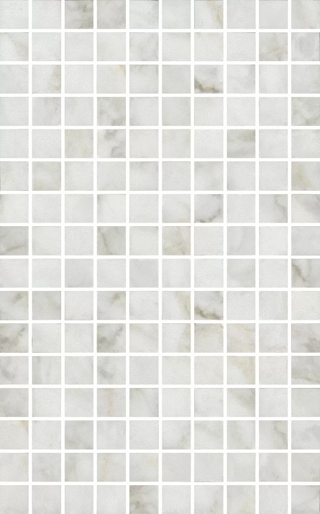 Декор мозаичный белый глянцевый 25x40 Kerama Marazzi Кантата Белый