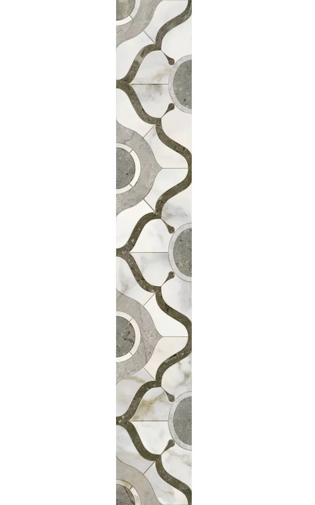 Бордюр глянцевый 6x40 Kerama Marazzi Кантата Комбинированный