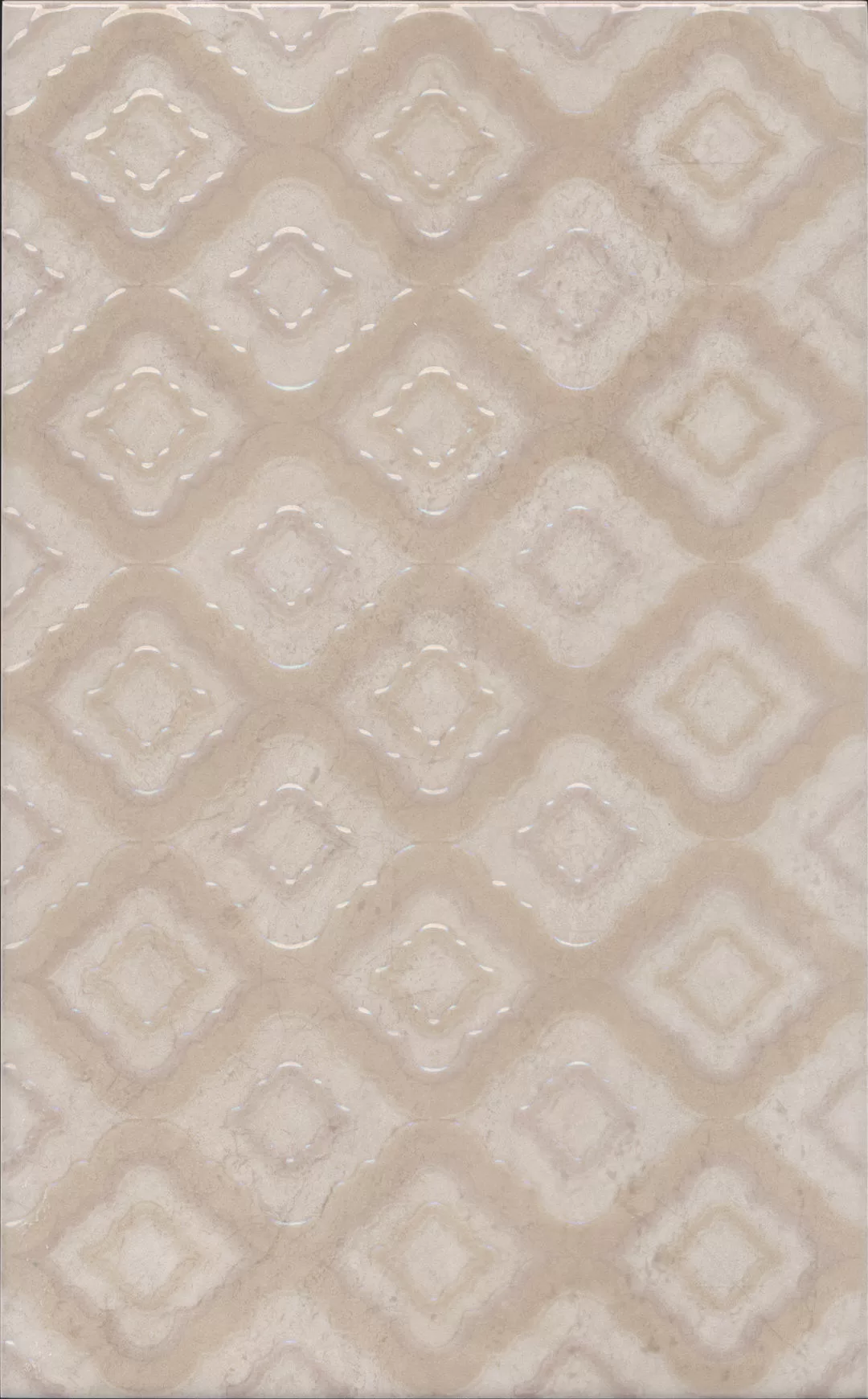 Керамическая плитка Kerama Marazzi Винетта Декор глянцевый 25x40 Бежевый