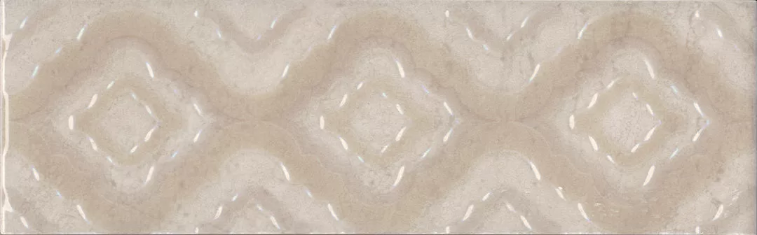 Керамическая плитка Kerama Marazzi Винетта Бордюр глянцевый 7.7x25 Бежевый