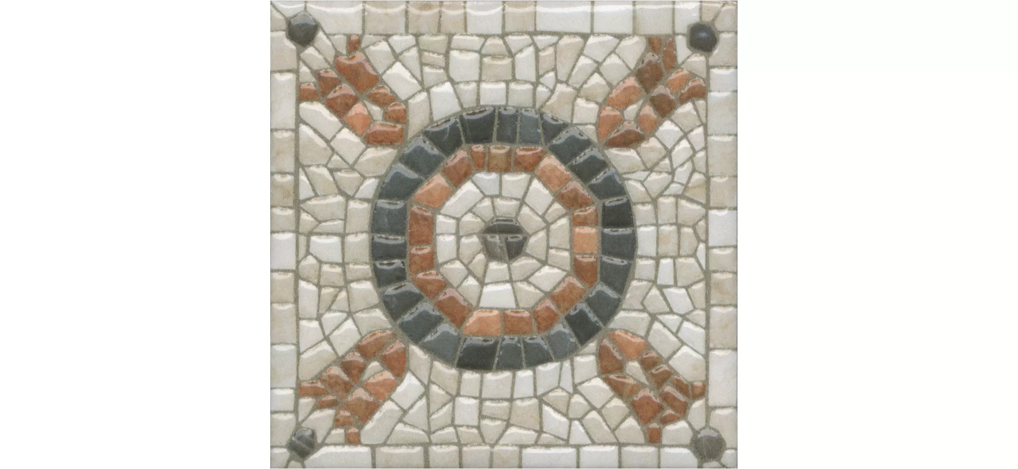 Керамическая плитка Kerama Marazzi Стемма Вставка 9,8x9,8 Бежевый
