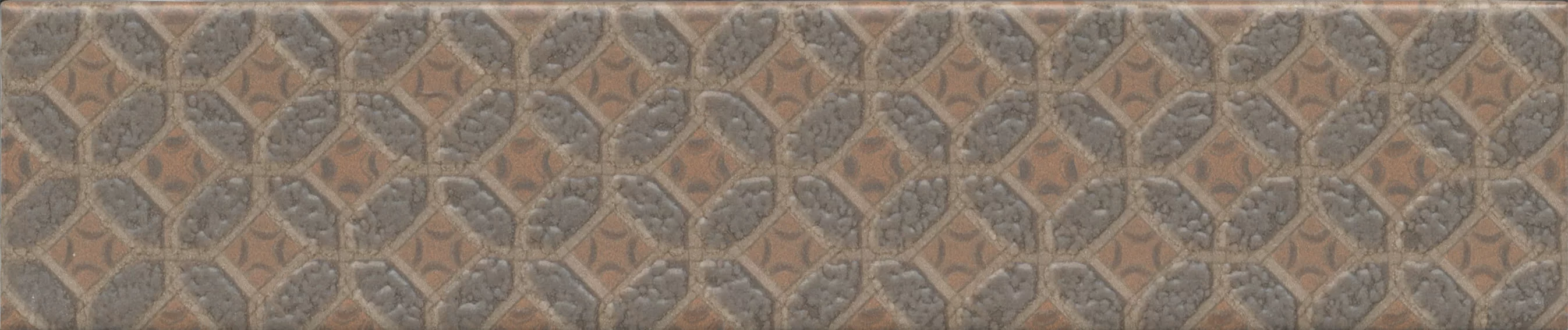 Керамическая плитка Kerama Marazzi Марракеш Декор 3 матовый6x28.5 Серый