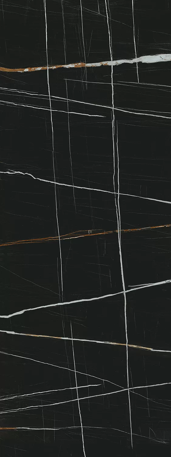 Керамогранит Kerama Marazzi Surface Laboratory /Сахара Блэк лаппатированный обрезной 119,5x320 Черный