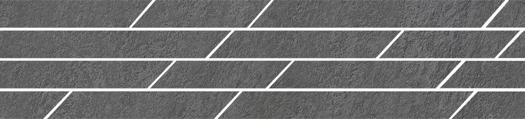 Керамогранит Kerama Marazzi Гренель Бордюр серый темный мозаичный9.8x46.8 Серый