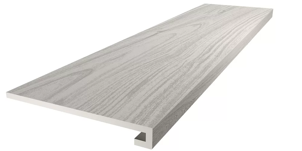 Ступень клееная белый матовый обрезной 33x119.5 Kerama Marazzi Монтиони Белый