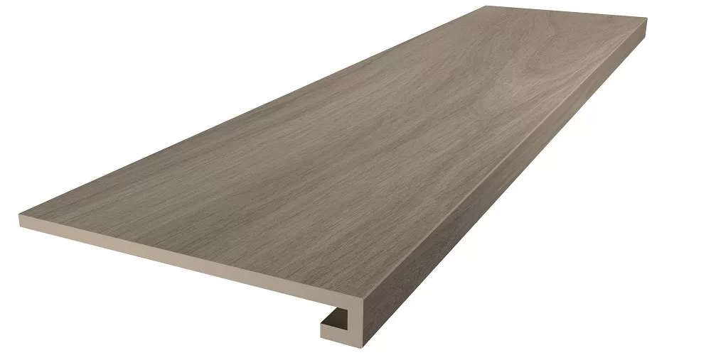 Ступень клееная коричневый светлый матовый обрезной 33x119.5 Kerama Marazzi Монтиони Коричневый