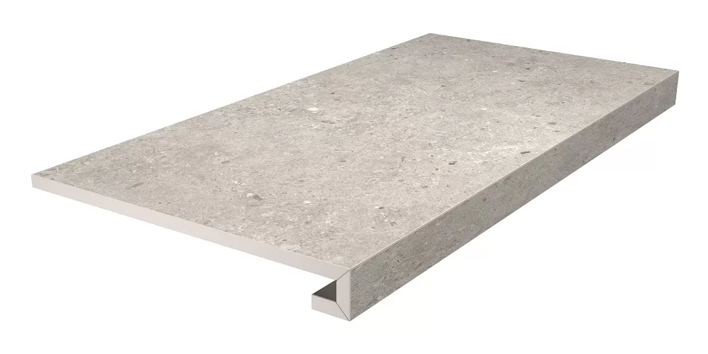 Ступень клееная серый светлый матовый 33x60 Kerama Marazzi Риккарди Серый