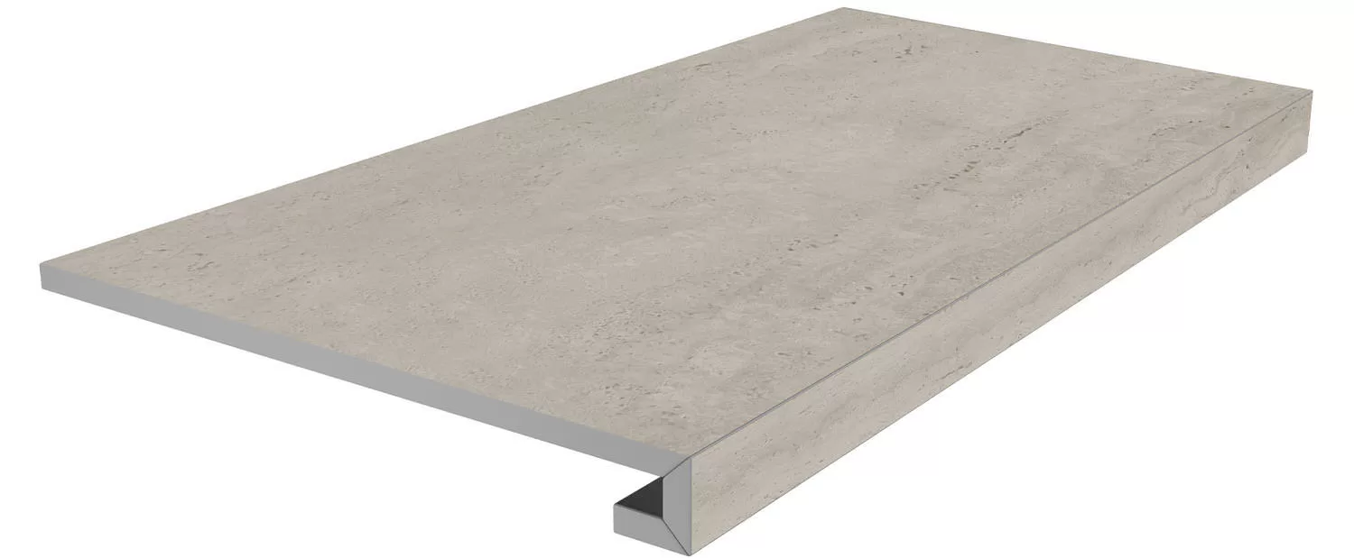 Ступени Kerama Marazzi Сан-Марко Ступень клееная серый матовый обрезной 33x80 Серый