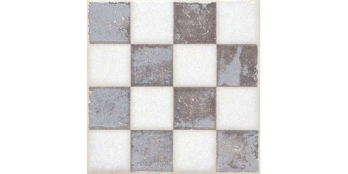 Керамогранит Kerama Marazzi Амальфи орнамент коричн А404 KL 9.9х9.9 Белый