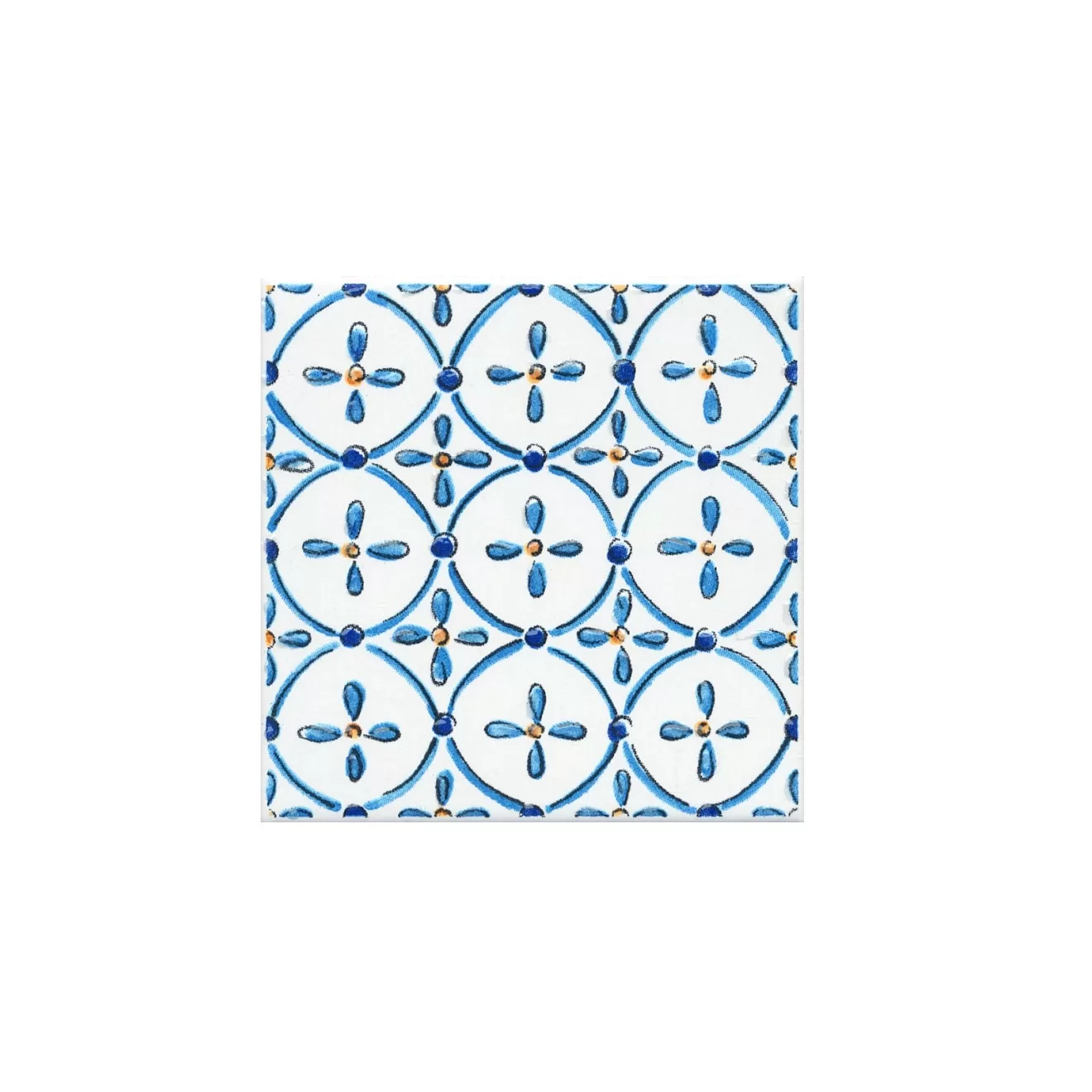 Керамическая плитка Kerama Marazzi Капри Вставка майолика А4859.9х9.9 Комбинированный