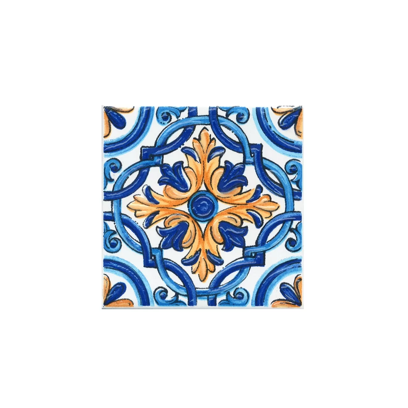 Керамическая плитка Kerama Marazzi Капри Вставка майолика А490XX9.9х9.9 Комбинированный