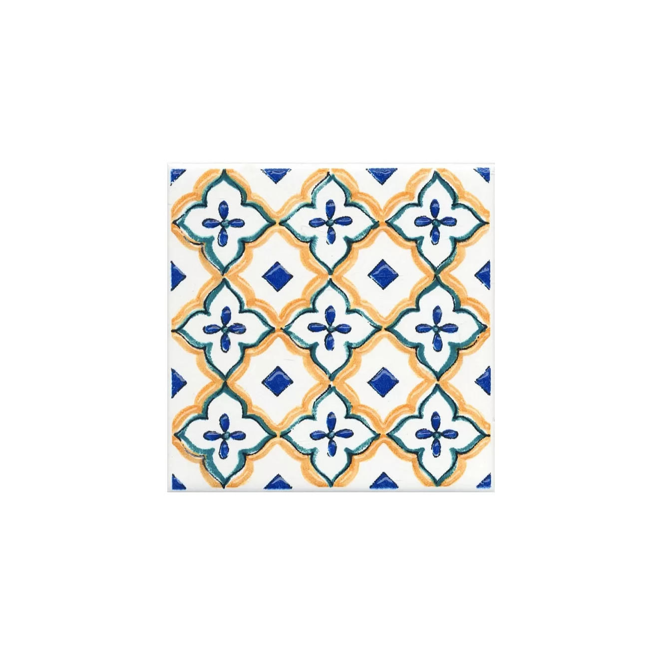 Керамическая плитка Kerama Marazzi Капри Вставка майолика А491XX9.9х9.9 Комбинированный