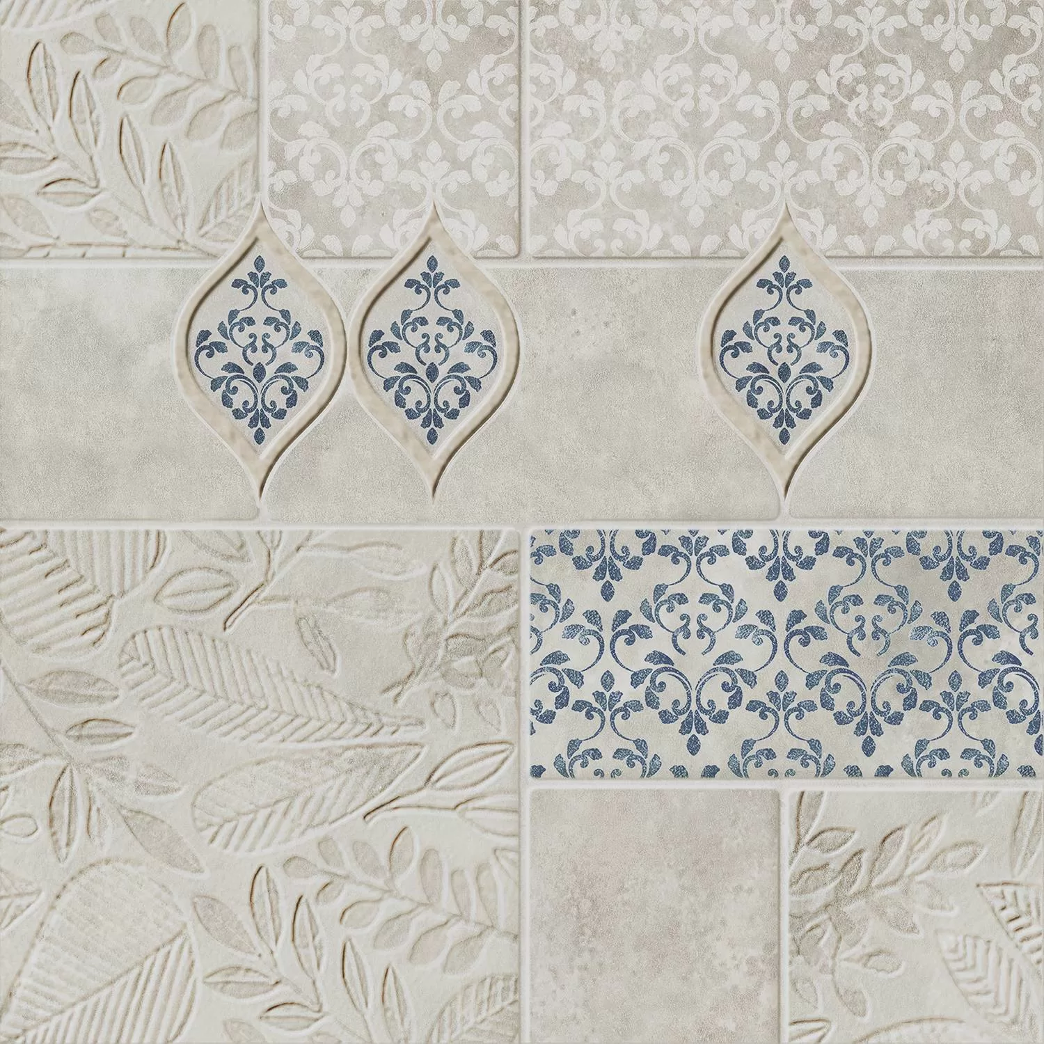Керамогранит Kerama Marazzi Сиена Декор 1 матовый 20х20 Комбинированный