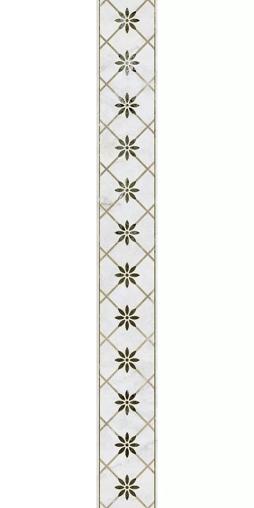 Керамогранит Kerama Marazzi Серенада Бордюр 1 глянцевый обрезной 7,2х60 Бежевый