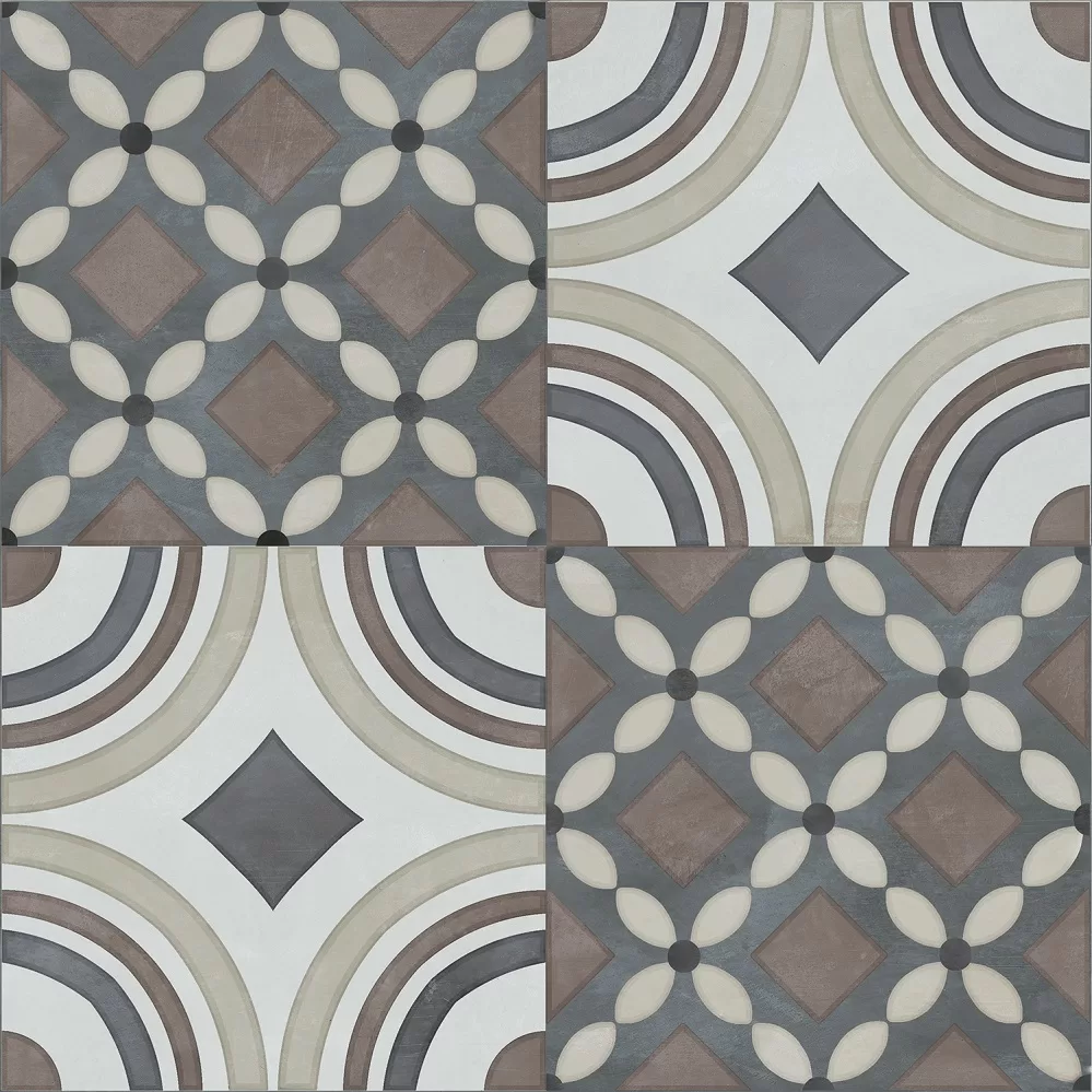 Керамическая плитка Kerama Marazzi Чементо Декор 4 матовый 20x20 Комбинированный