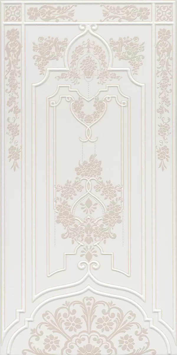 Керамическая плитка Kerama Marazzi Флориан Декор 2 матовый обрезной 30x60 Белый